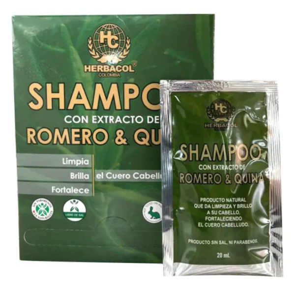 Shampoo Romero y Quina Sachet X 20 ML